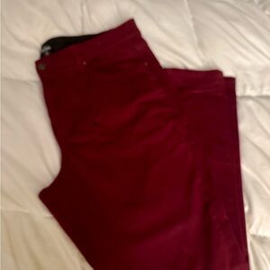 LuLaRoe Women's Tummy Control Skinny Jeans - Deep Red (ish)     NWOT.